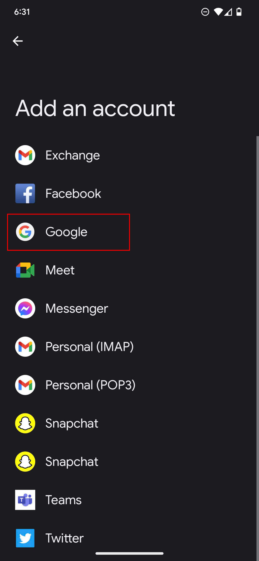 How to add a Google account on Android 13 3