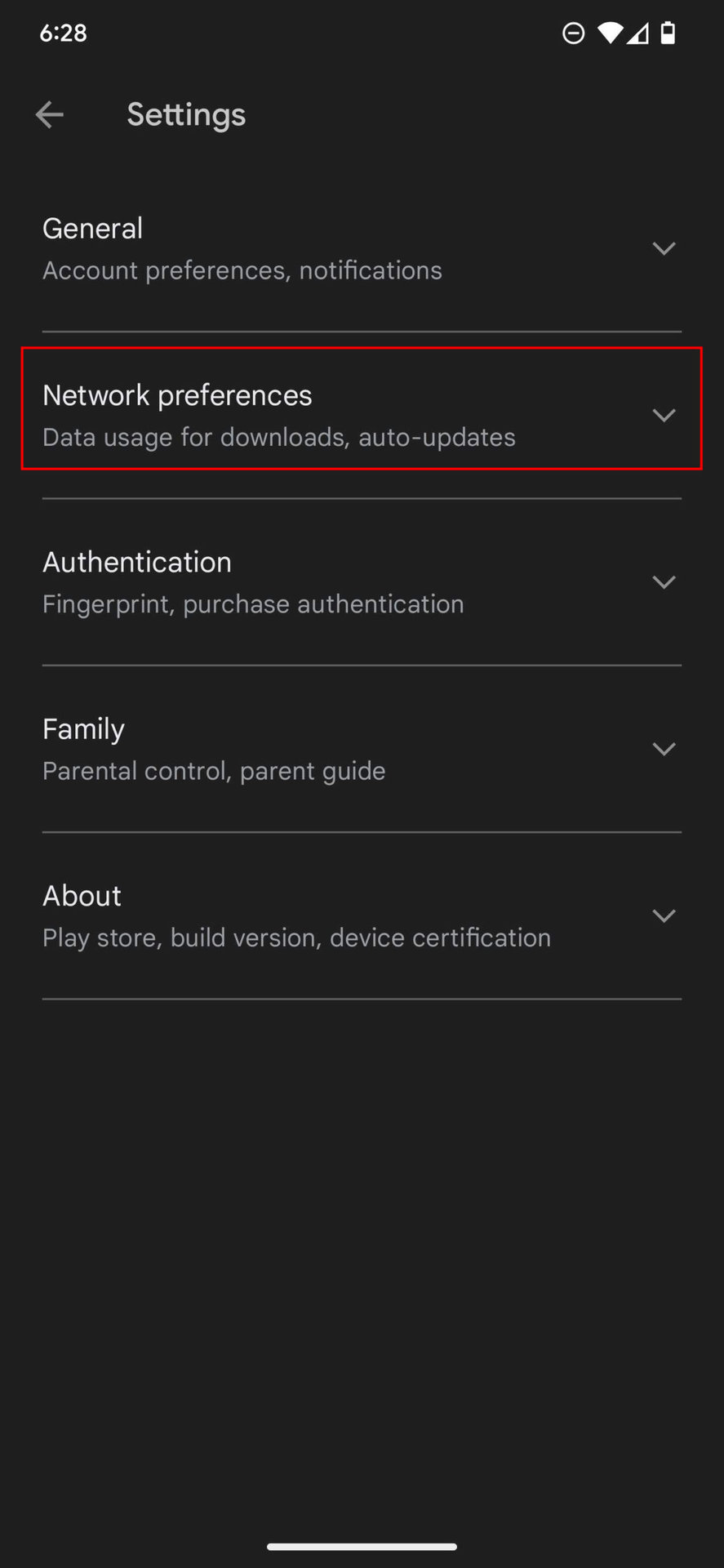 How to allow Google Play Store downloads over any network 3