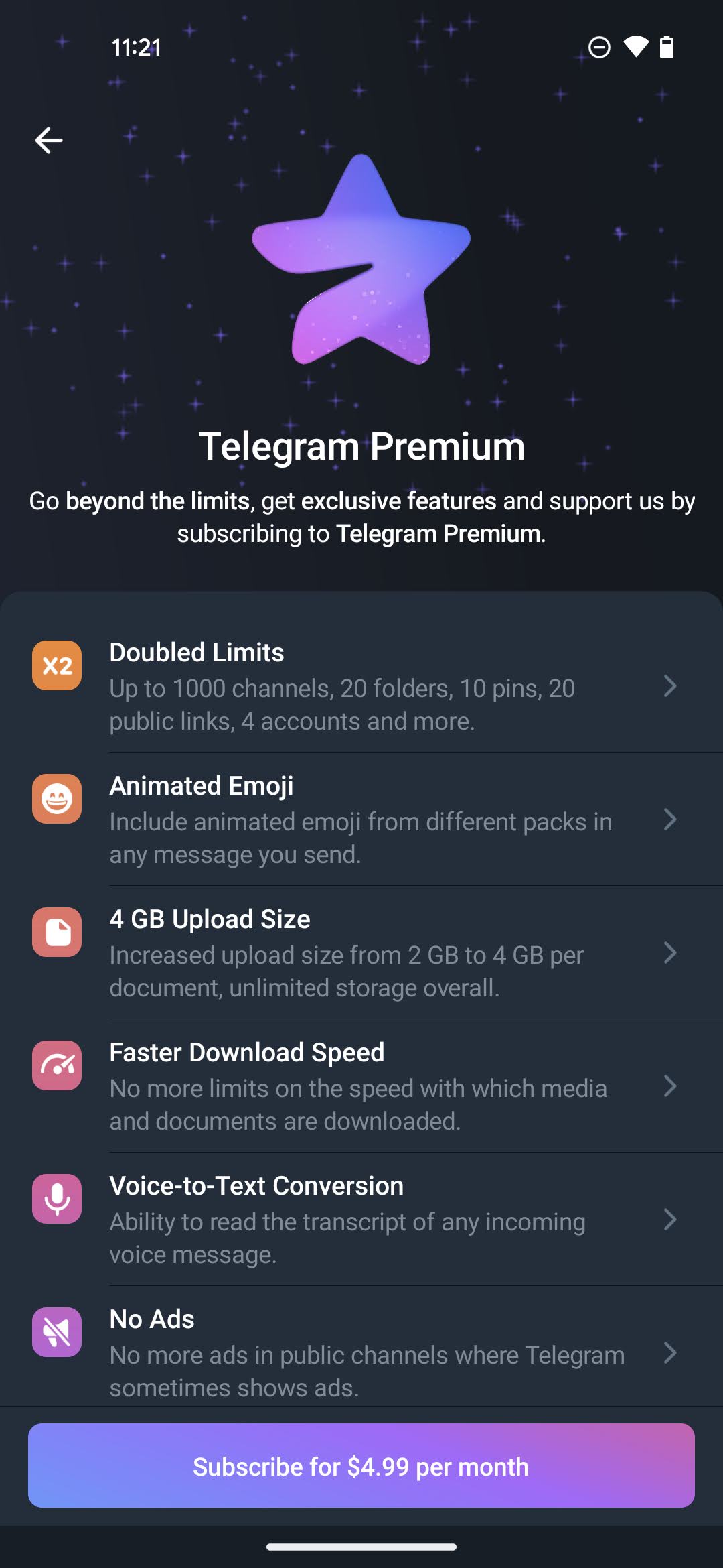 How to buy Telegram Premium on Android 3