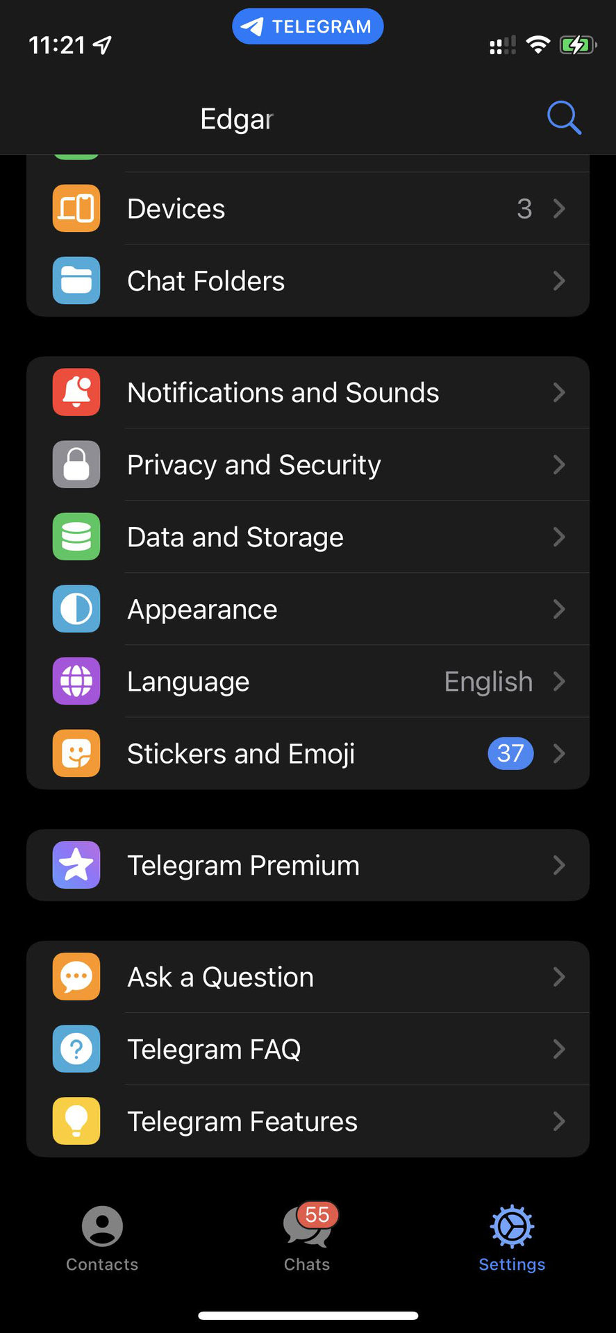 How to buy Telegram Premium on iOS 1
