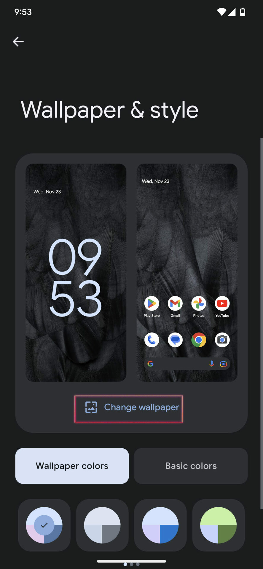 How to change wallpaper on Pixel 7 Nothing Phone 1 wallpapers 2