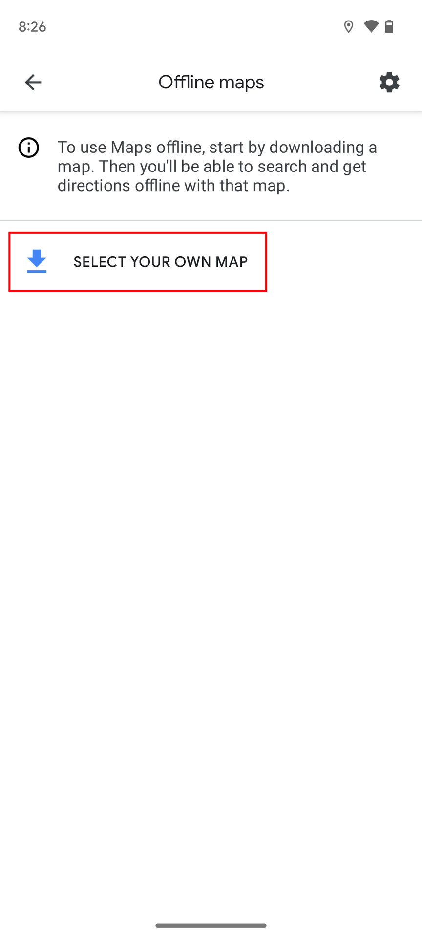 How to download Google Maps areas for offline use 3