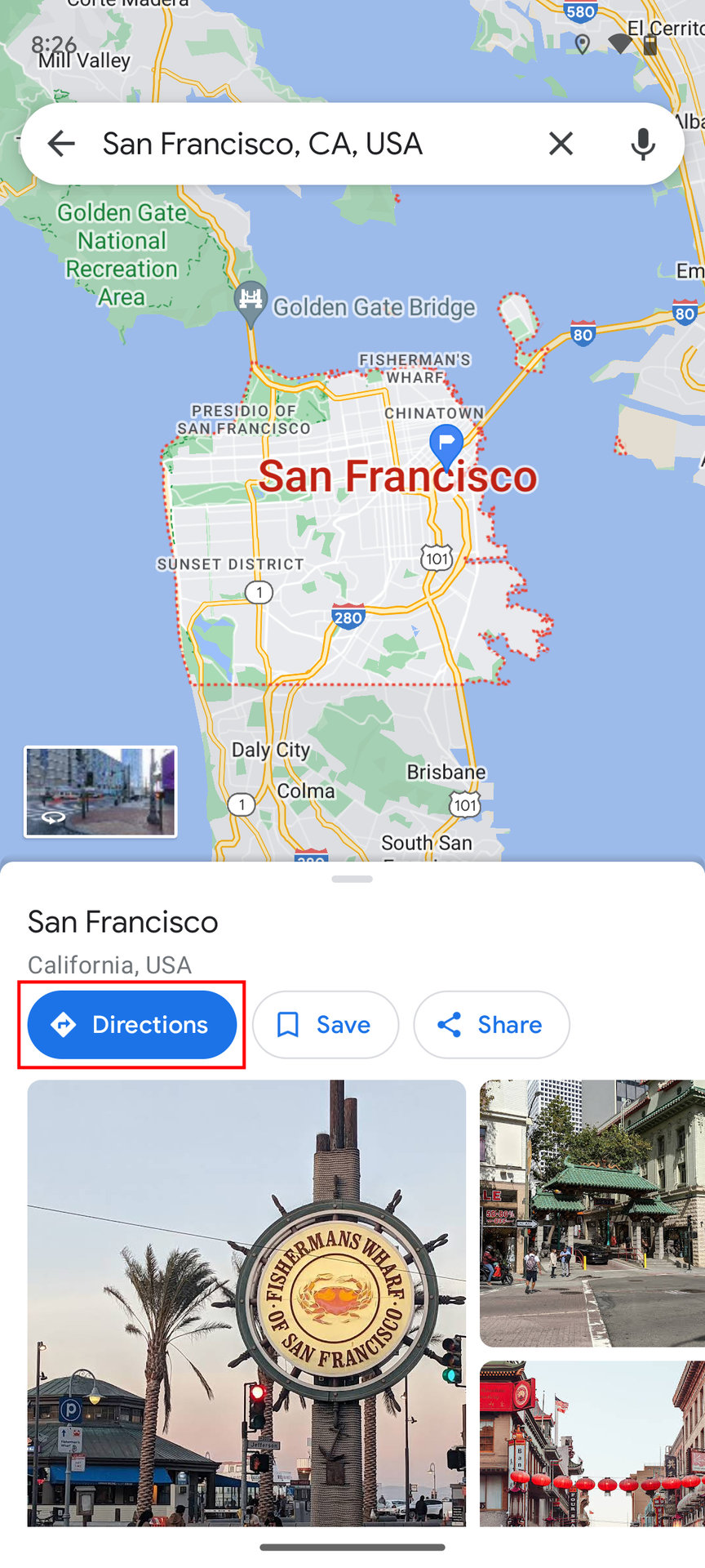 How to navigate in Google Maps 1