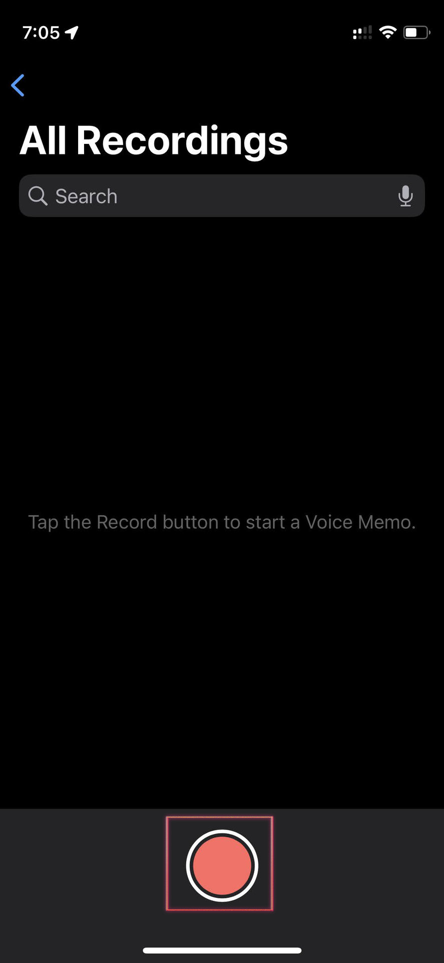 Comment enregistrer de l'audio avec les mémos vocaux de l'iPhone 1