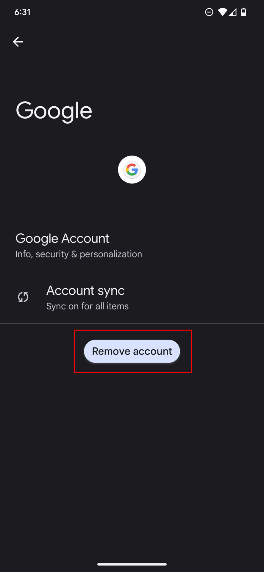 How to remove your Google Account on Google Play Store 5