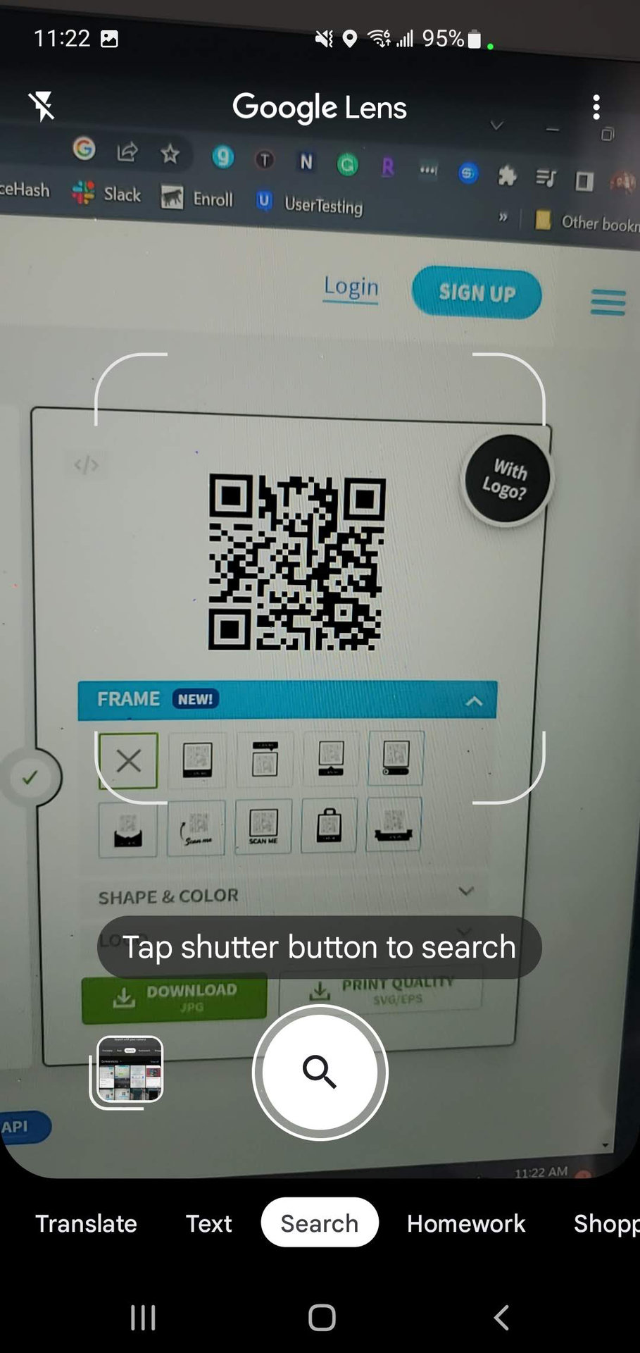 How to scan a QR code with a Samsung Galaxy phone using Google Lens 2