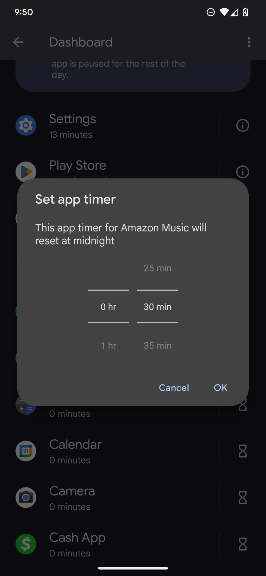 How to set app timers on Android 13 4