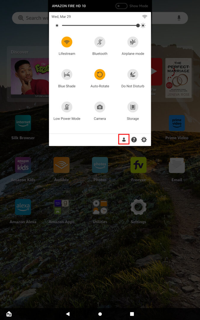How to add and switch profiles on an Amazon Fire tablet