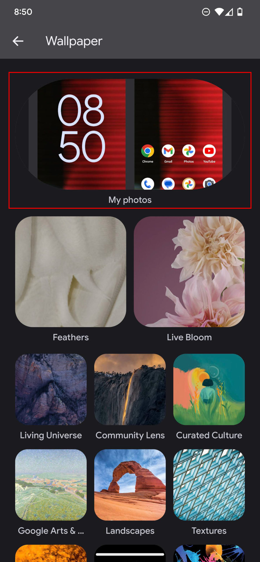 How to set wallpaper on Android 13 3