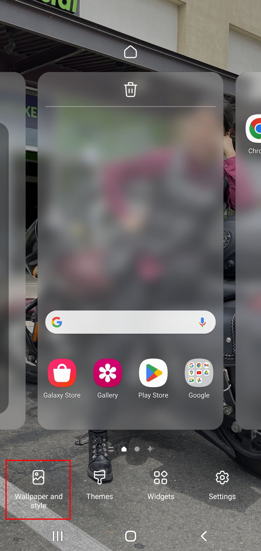 How to set wallpaper on Samsung Galaxy S10 Plus 1