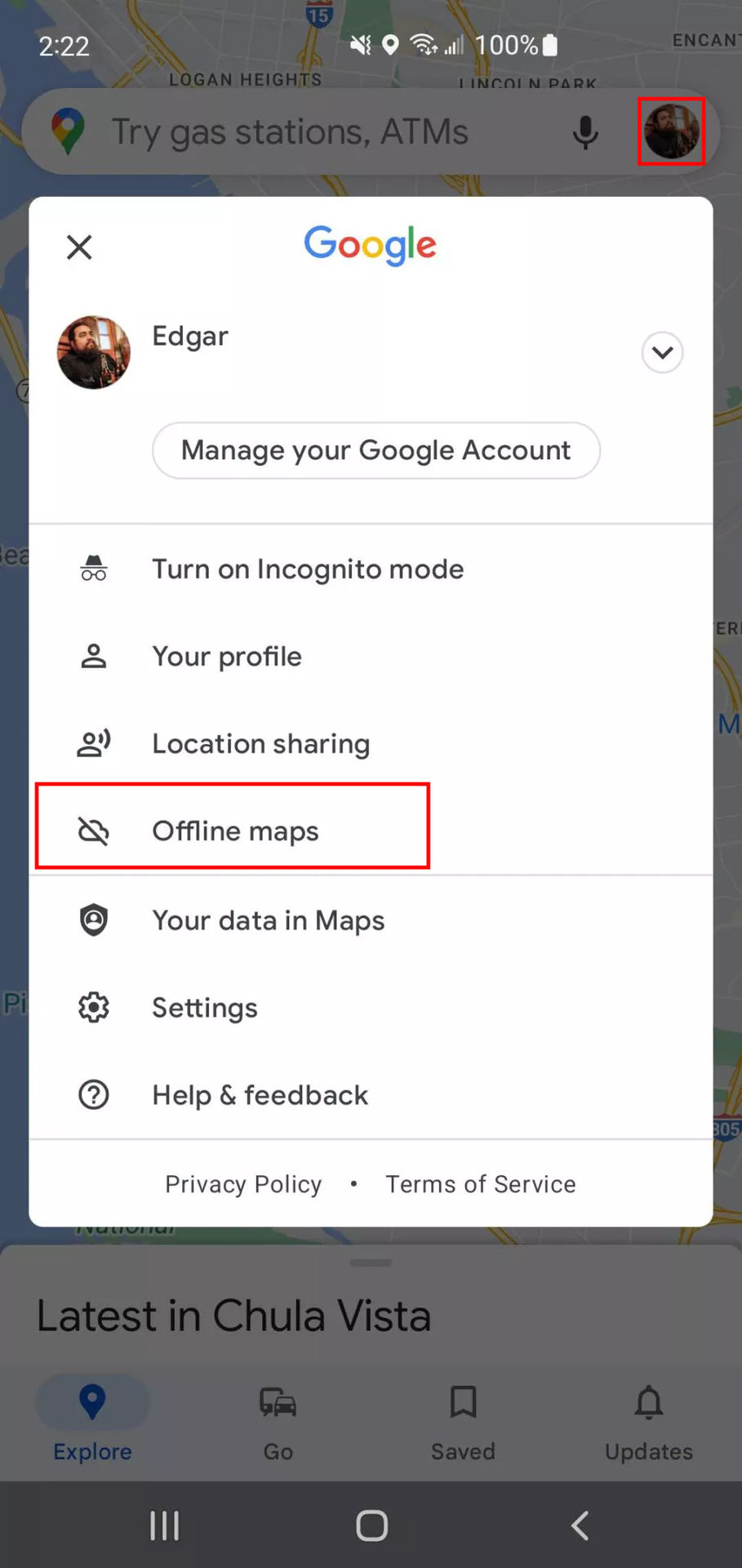 How to store offline Google Maps areas in SD card 1