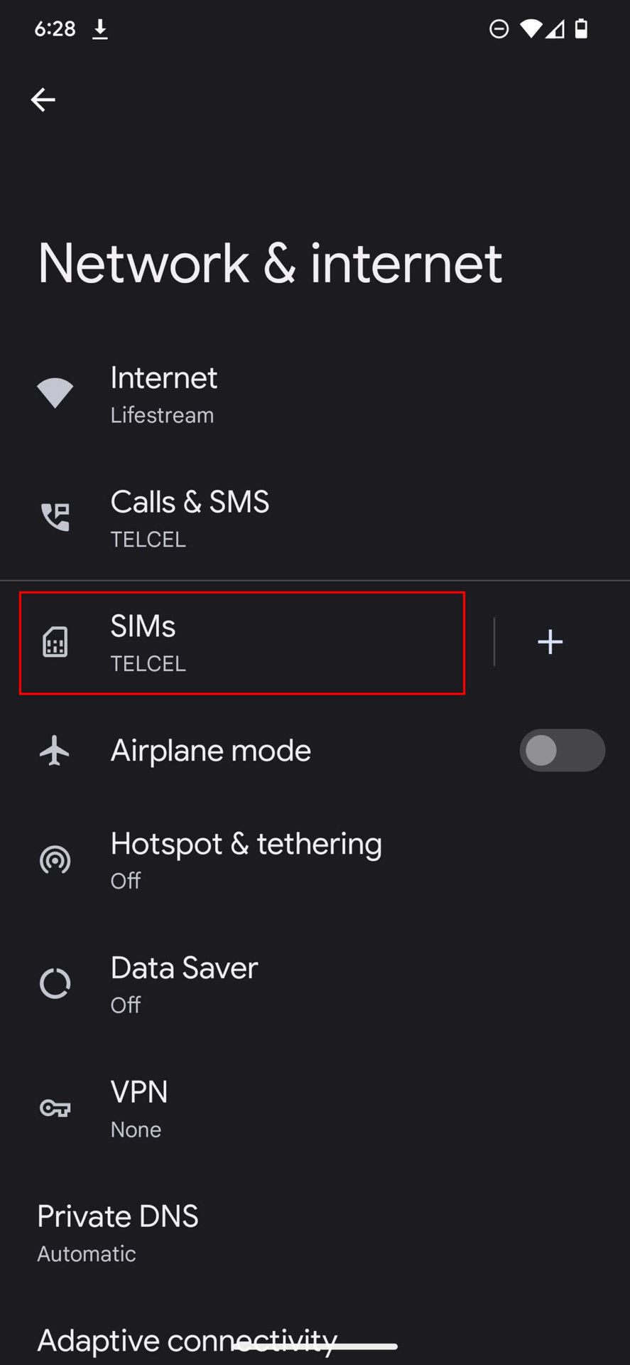 How to toggle mobile data on Android 13 2