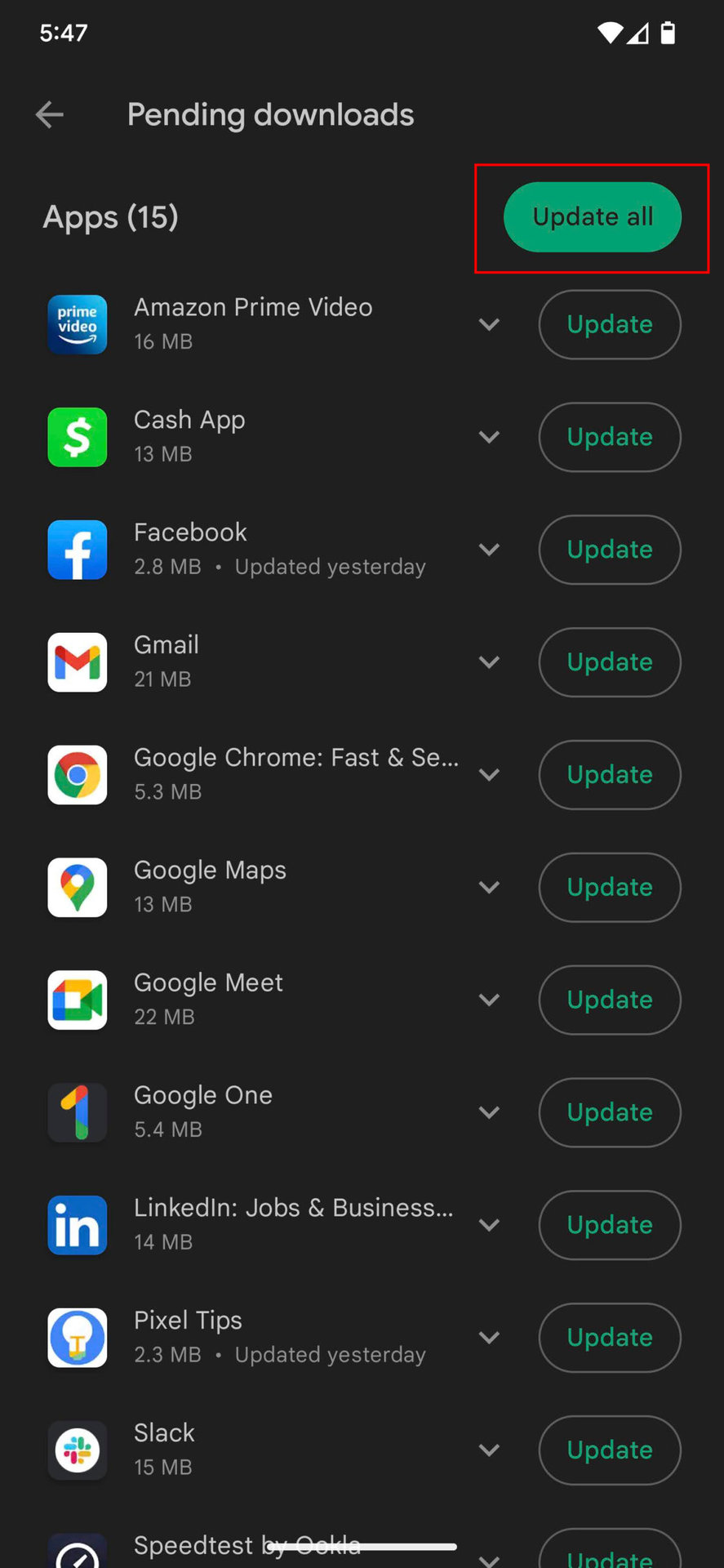 How to update Android apps 4