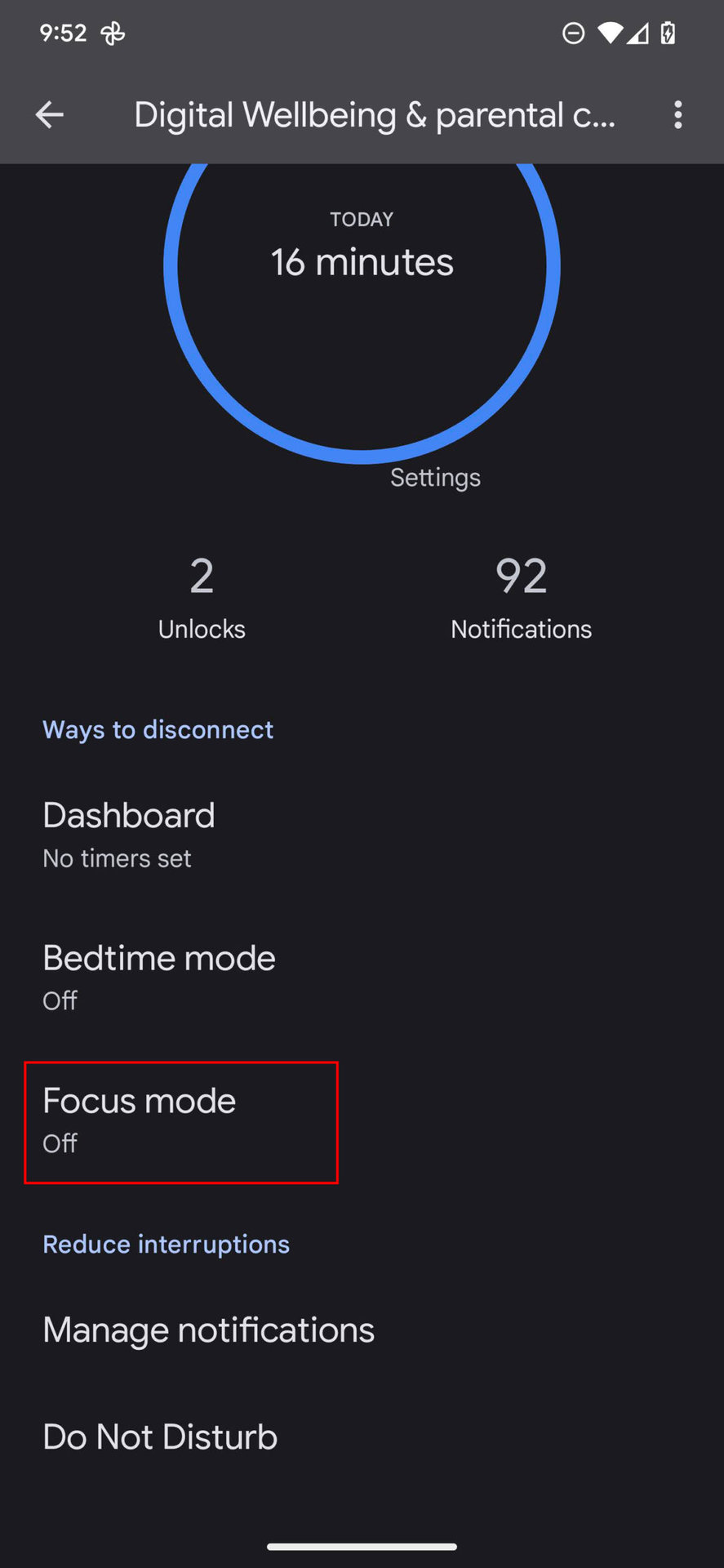 How to use focus mode on Android 13 re edit 2