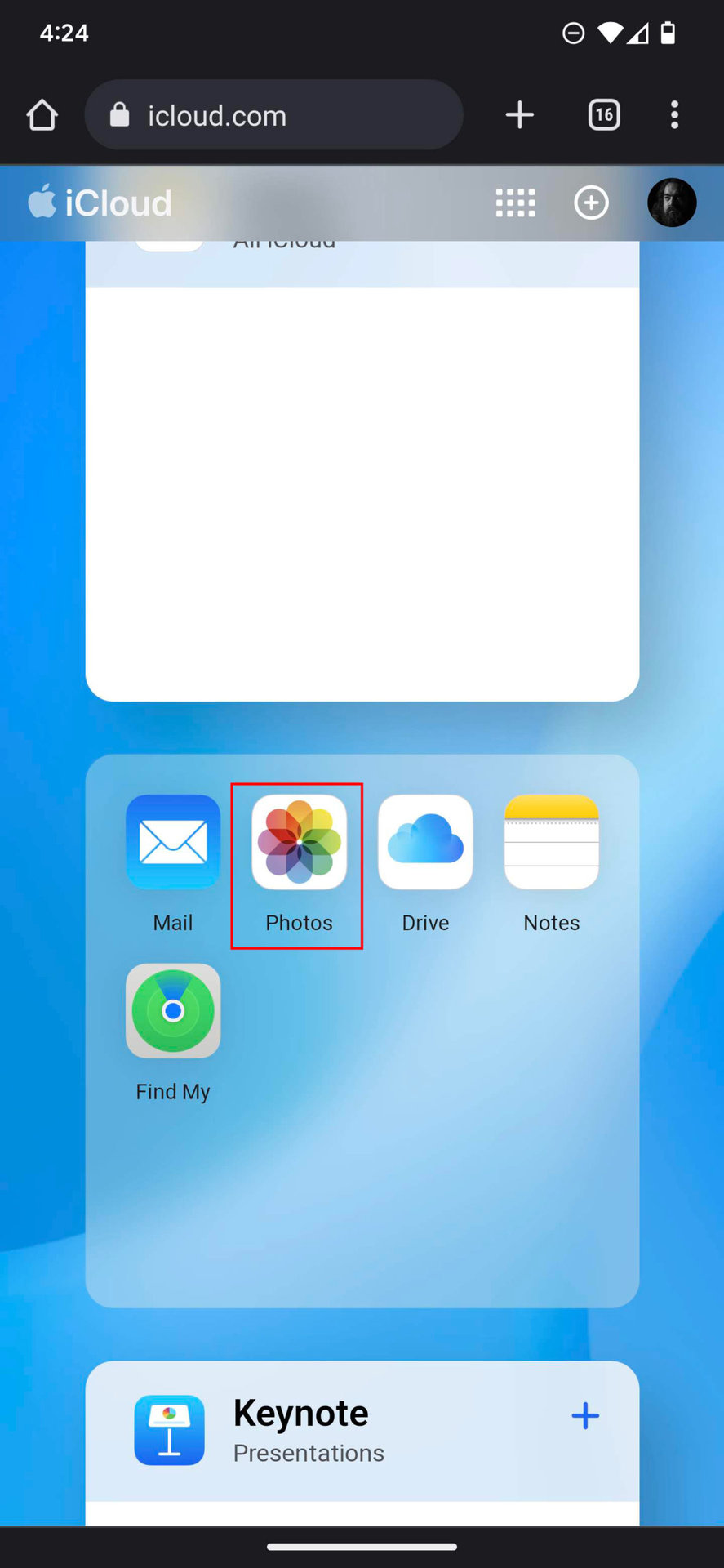 How to use iCloud on Android 13 3