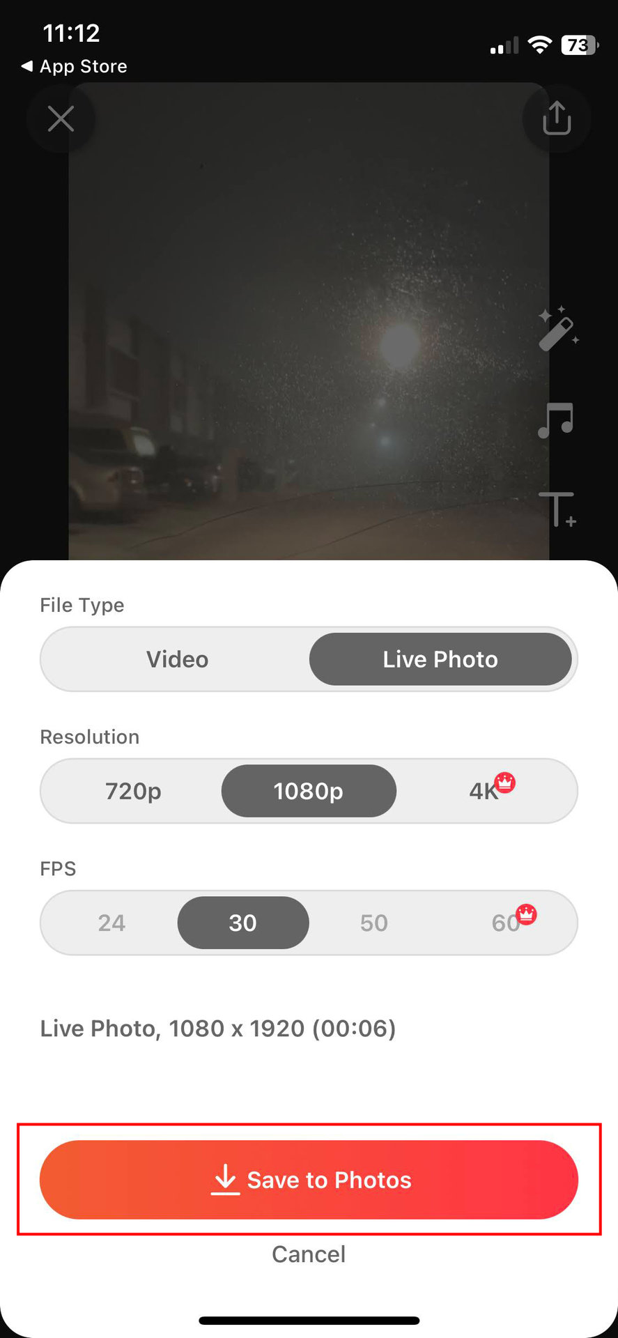 How to use intoLive to create a Live Photo on iPhone 4