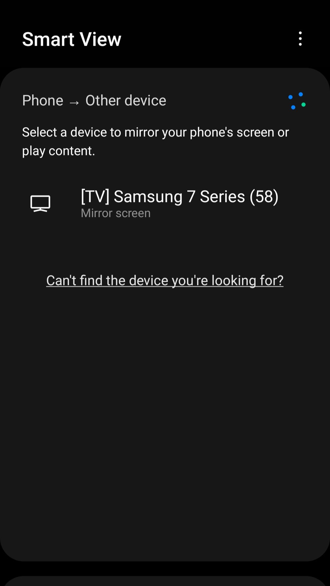 Samsung Smart TV Show