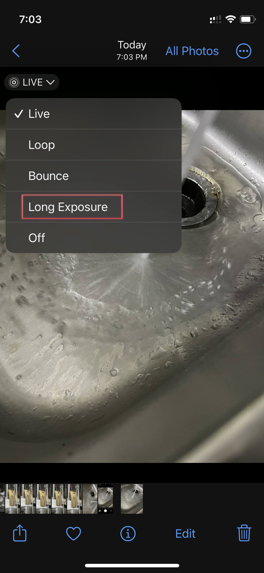 Shoot Long Exposure photo on iOS 2