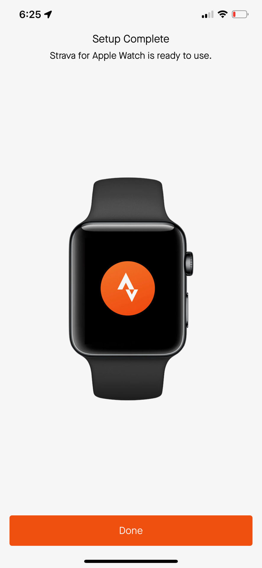 Strava Screenshot Apple Watch Setup