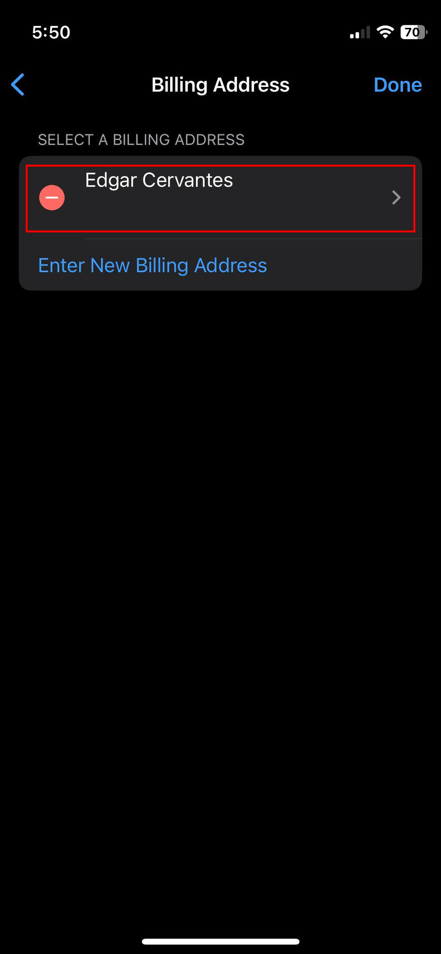 Update your Apple Pay address on iPhone 5