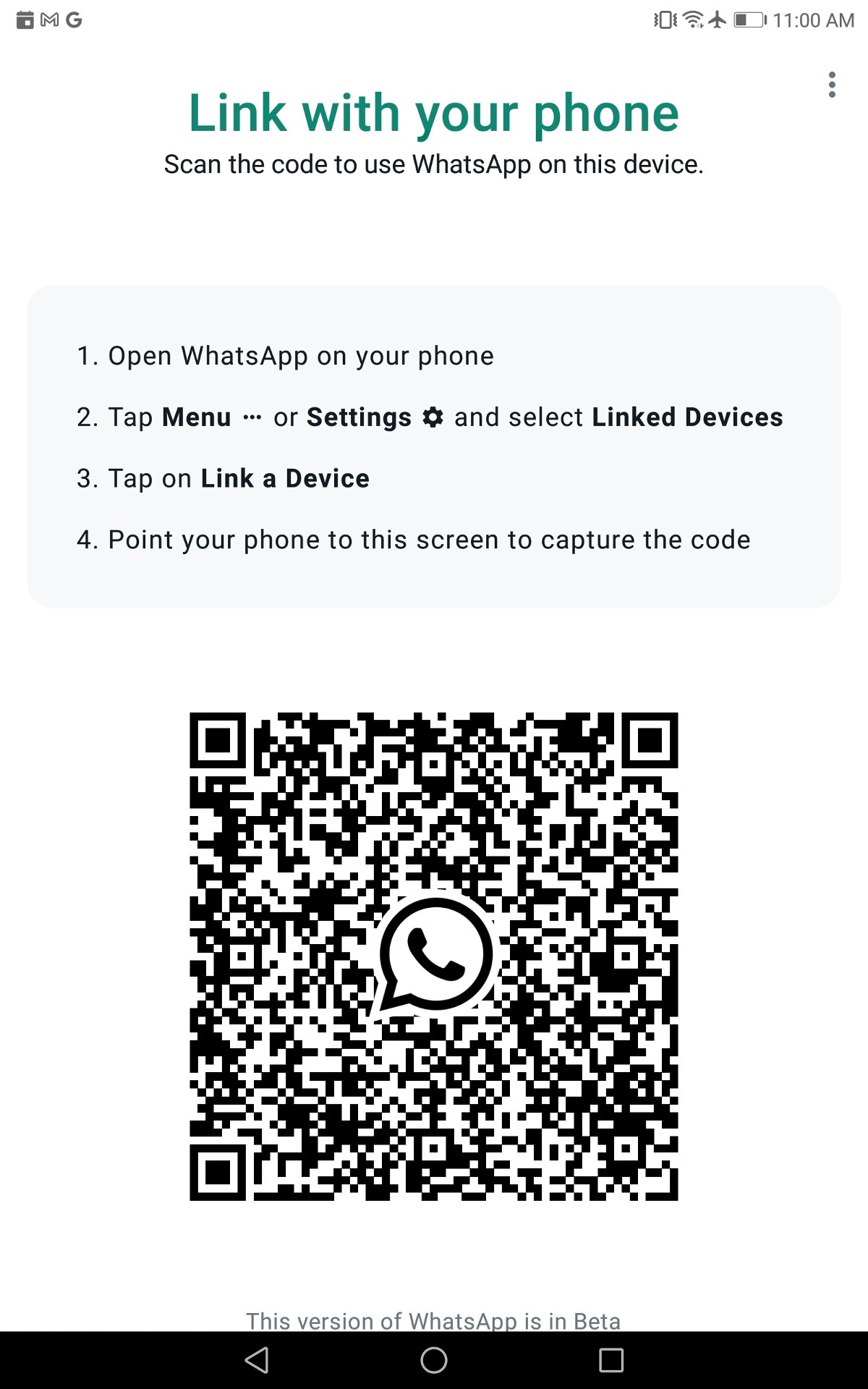 WhatsApp for android tablet 5