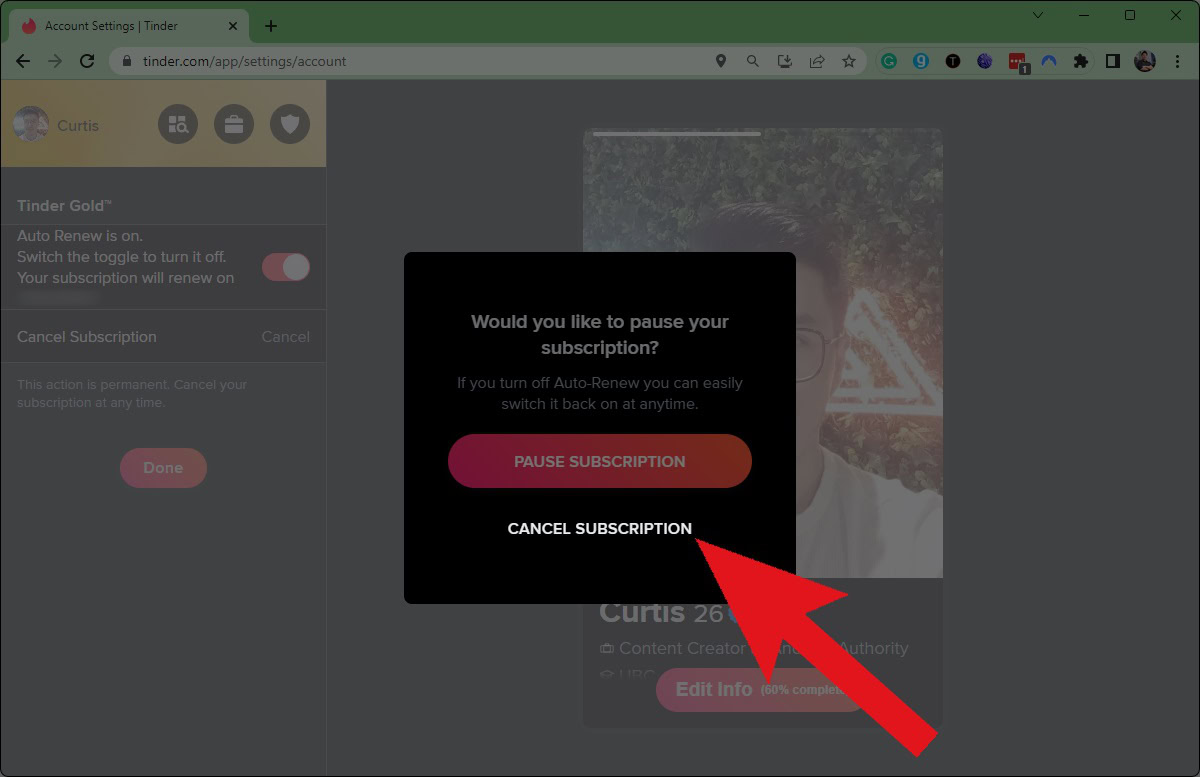 How to cancel a subscription on Tinder - Android Authority