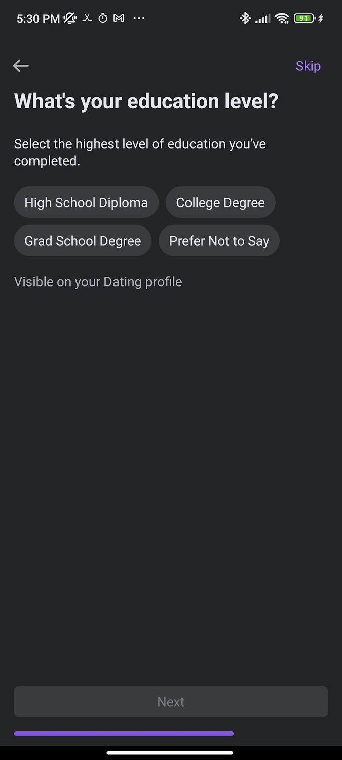 education level facebook dating 8