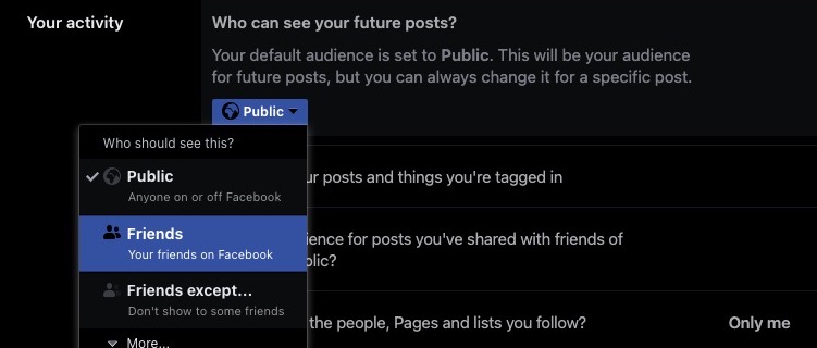 facebook future posts privacy