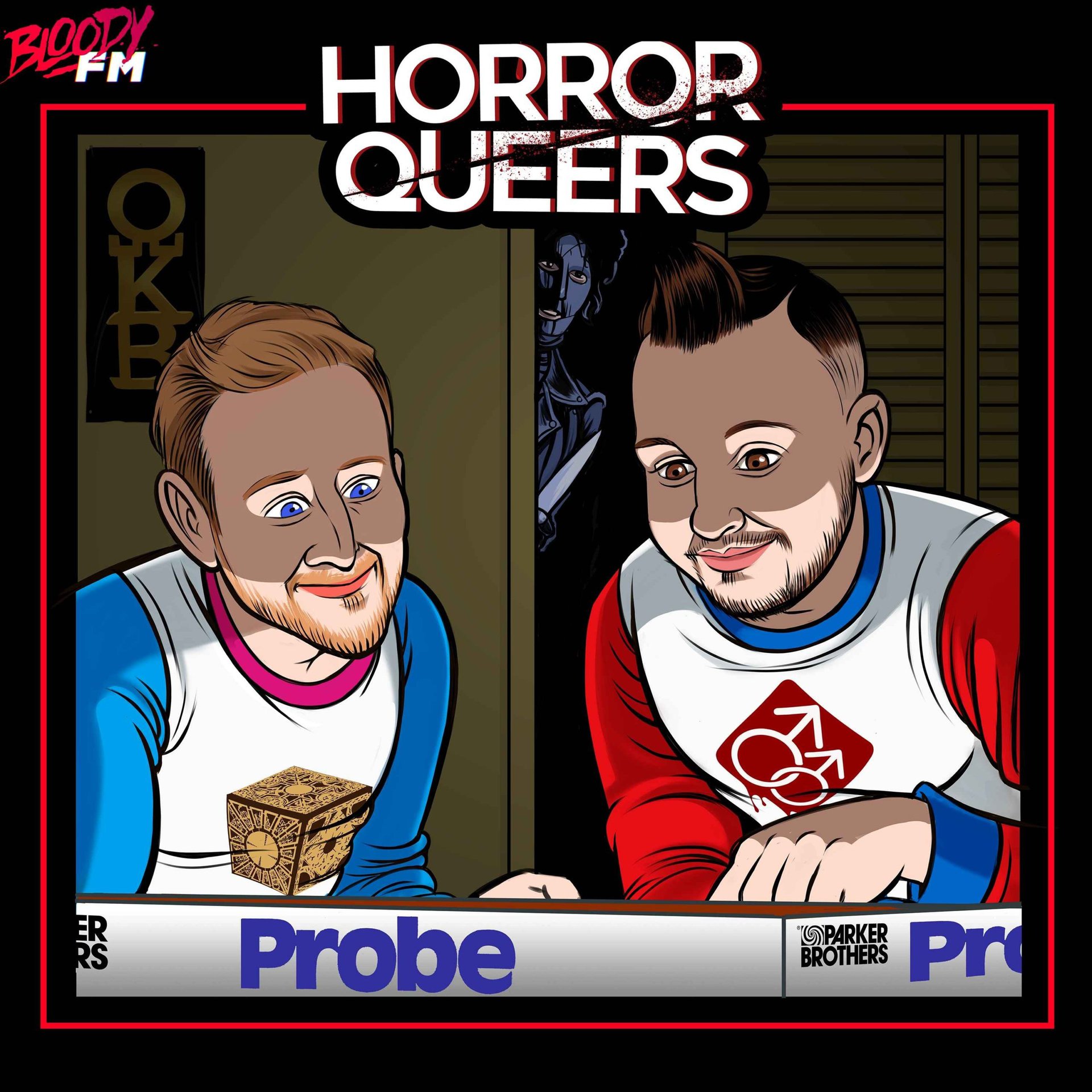 The Horror Queers podcast logo.