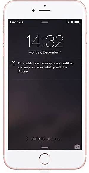 iphone cable not supported error message