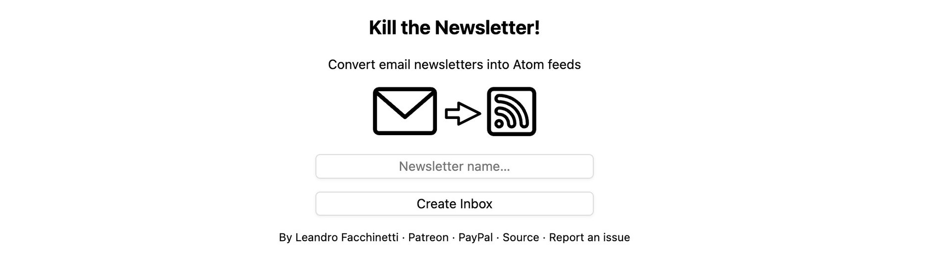 kill the newsletter