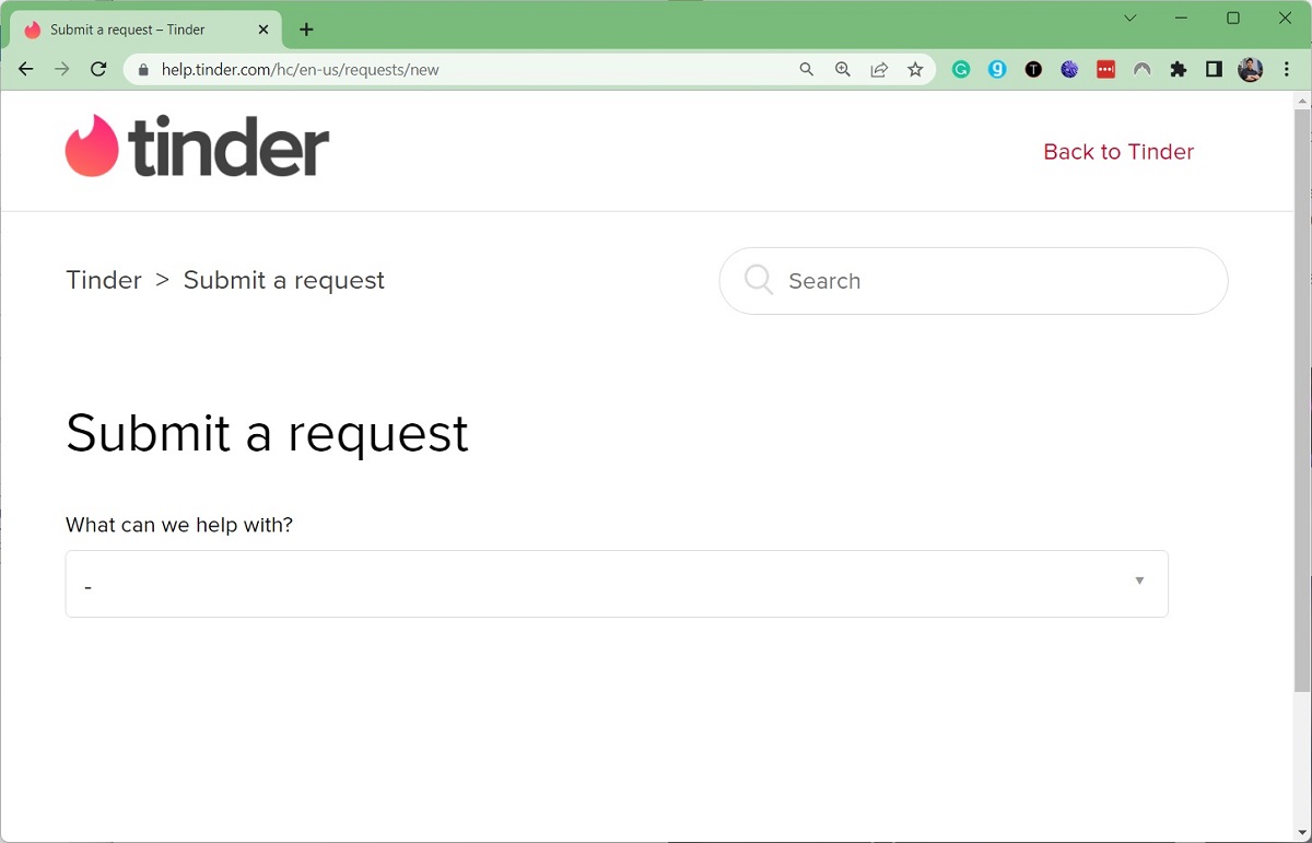 submit request tinder 1
