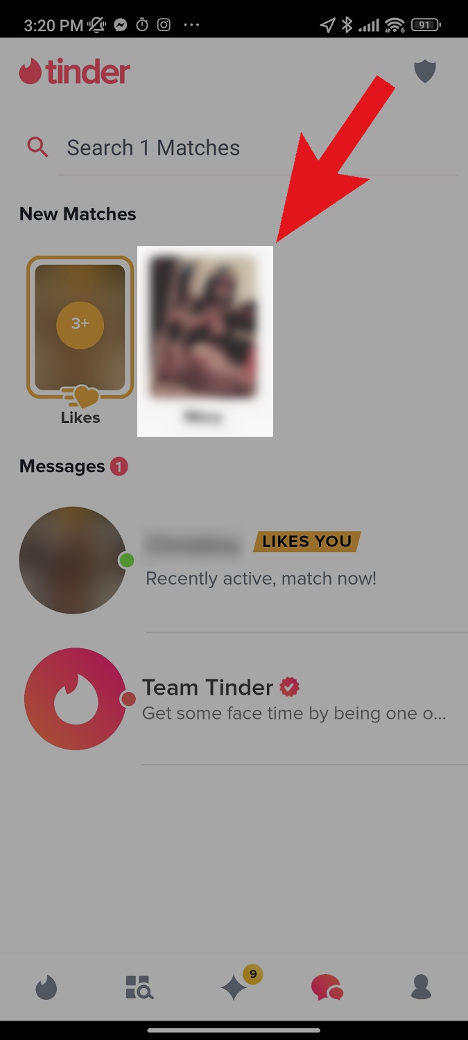 tap into your match on Tinder