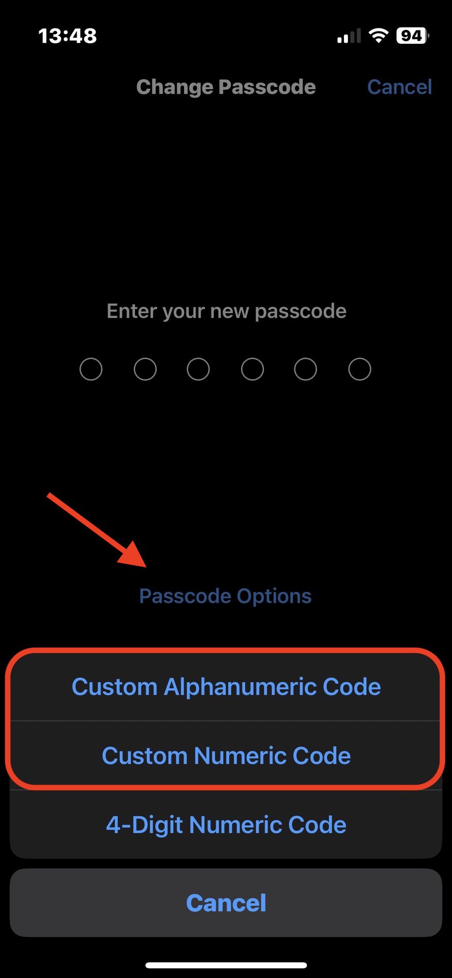03 iphone custom passcode