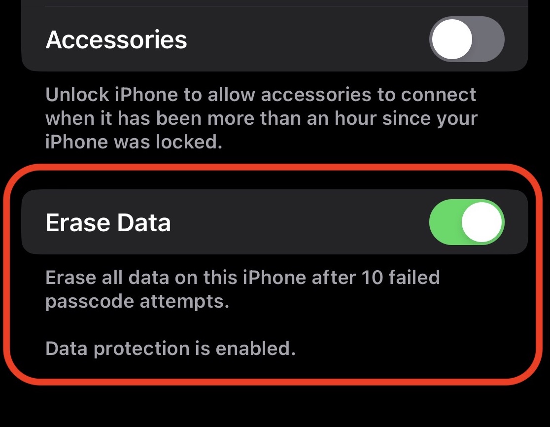 05 iphone passcode erase all data after 10