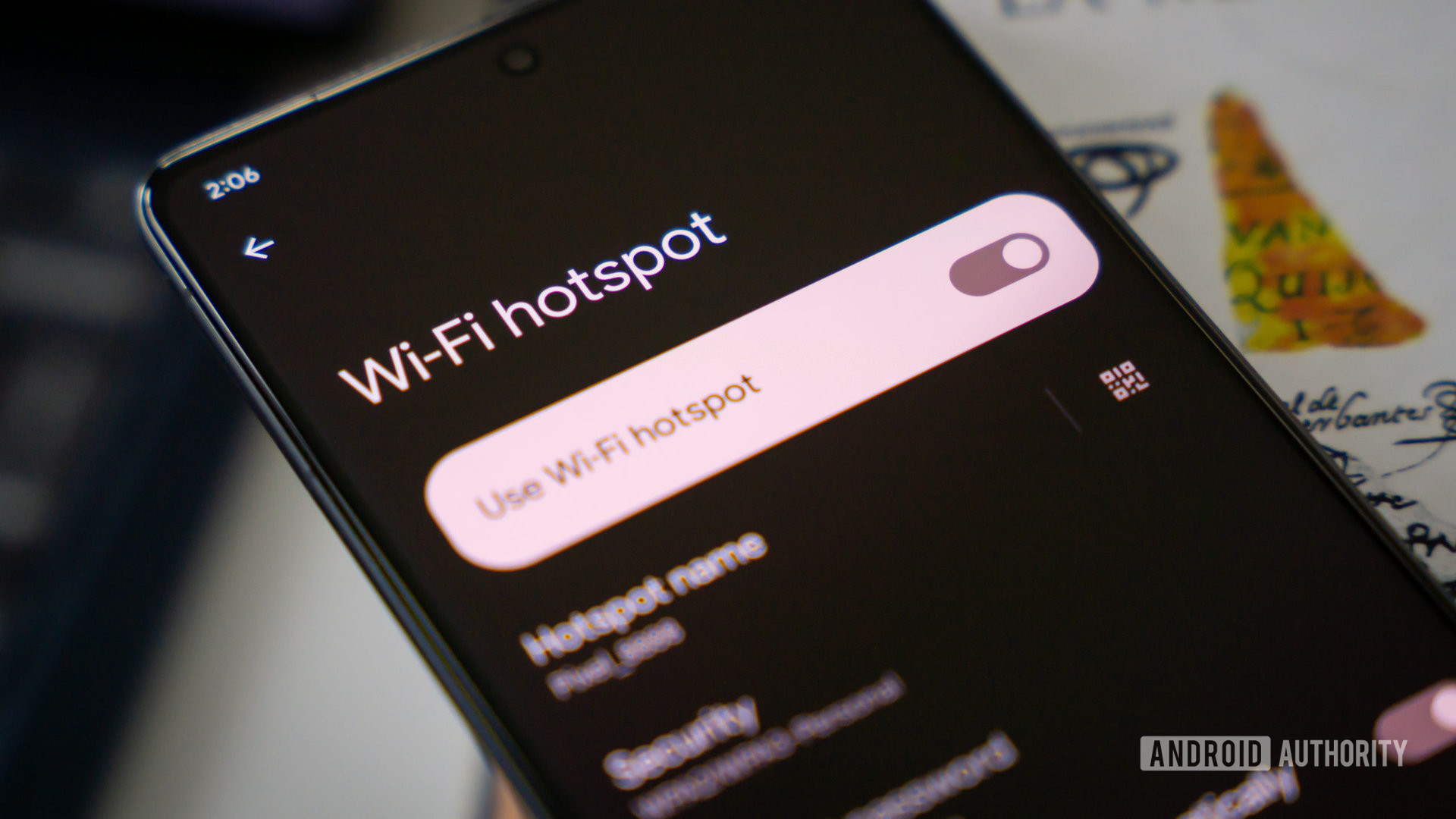 Android 13 hotspot and tethering settings stock photo 2