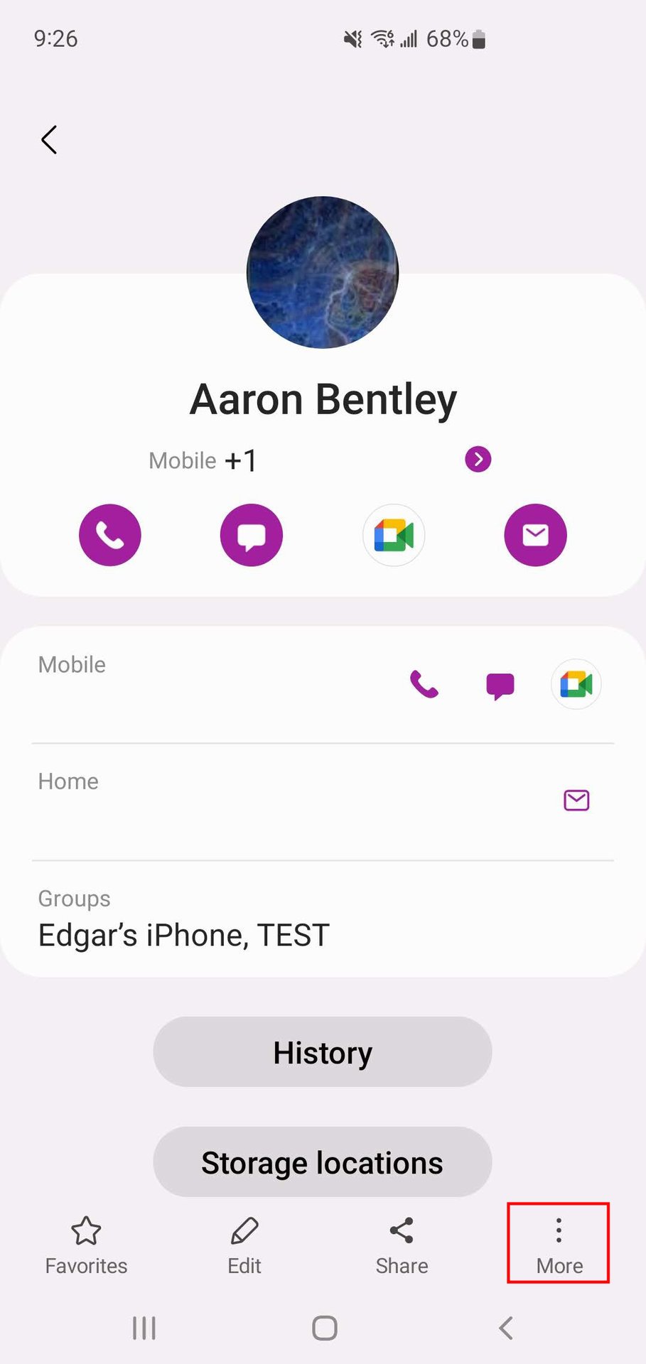 Block a phone number from the Samsung Contacts app 2