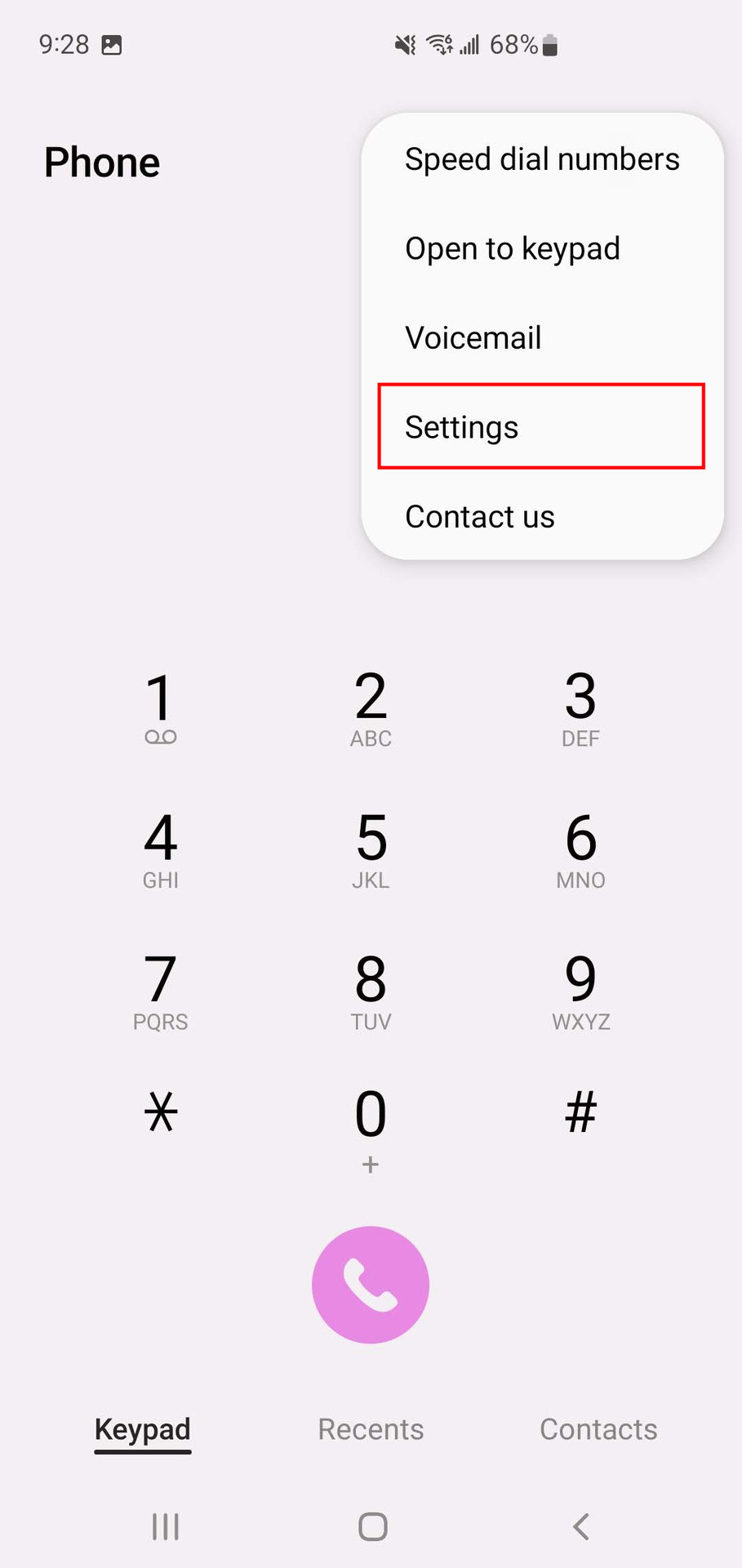 Block a phone number from the Samsung Phone app 2