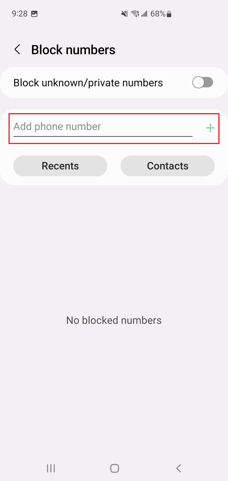 Block a phone number from the Samsung Phone app 4