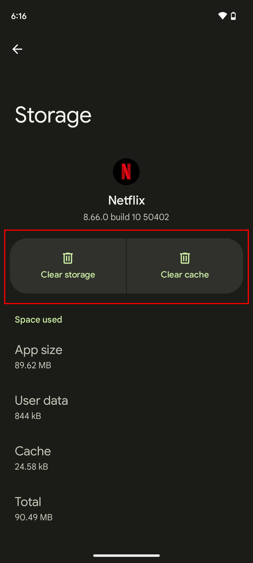 Clear Netflix Android app cache 4
