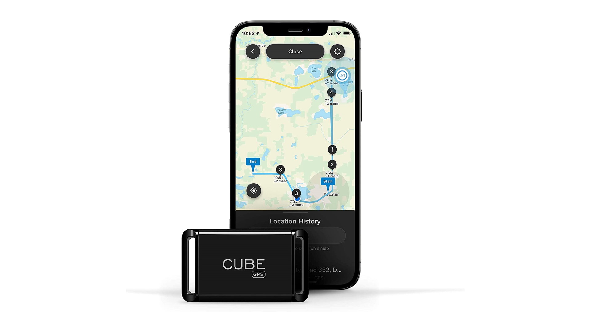 Cube GPS with phone