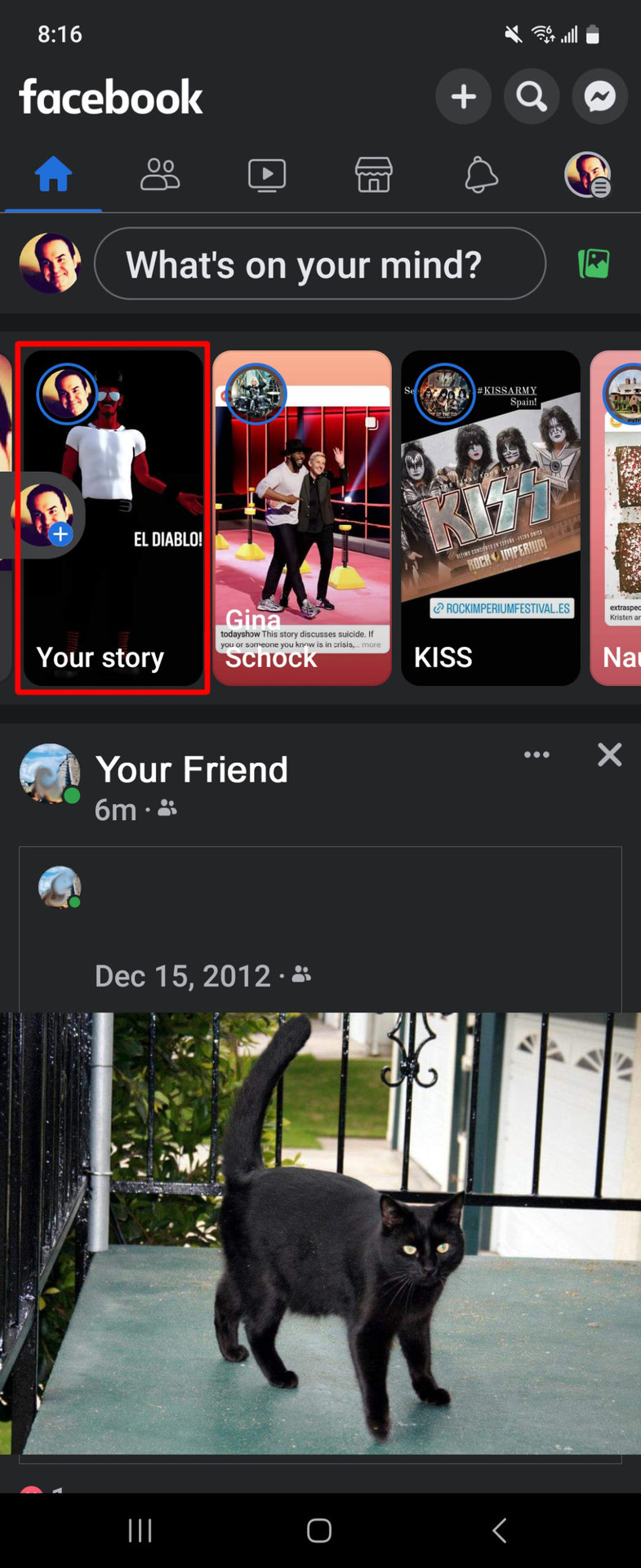 Delete Facebook Story App Home Page