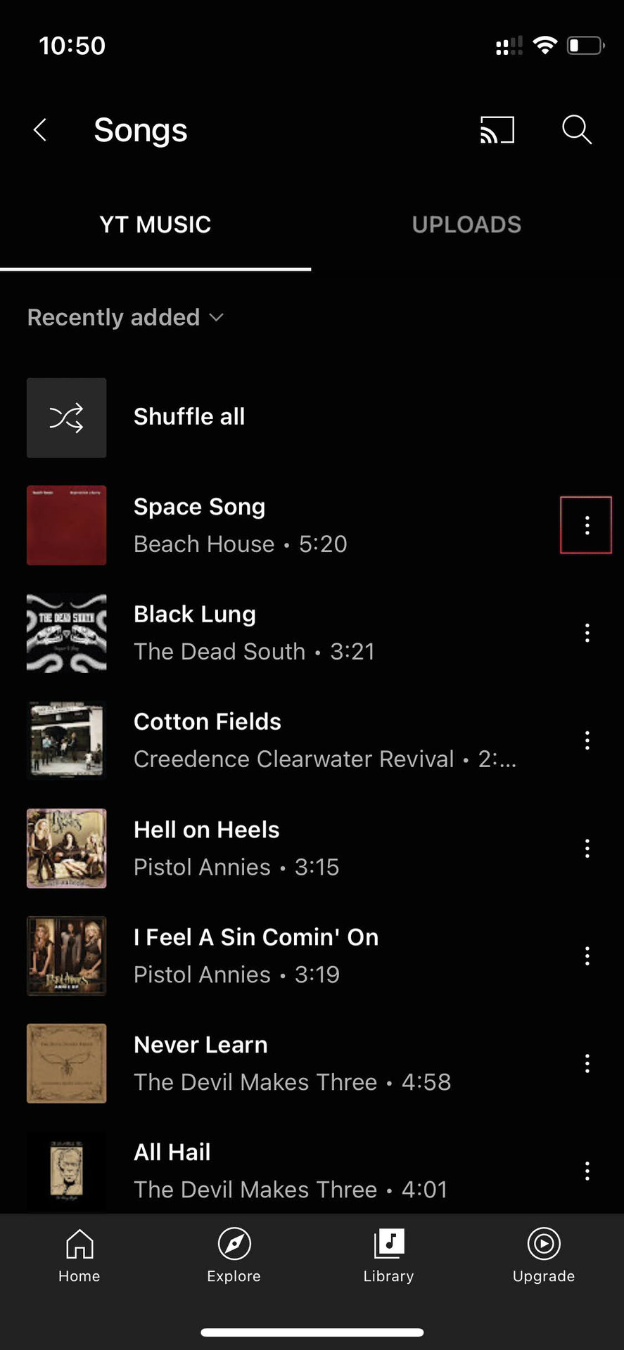 Download music on YouTube Music for iPhone 2