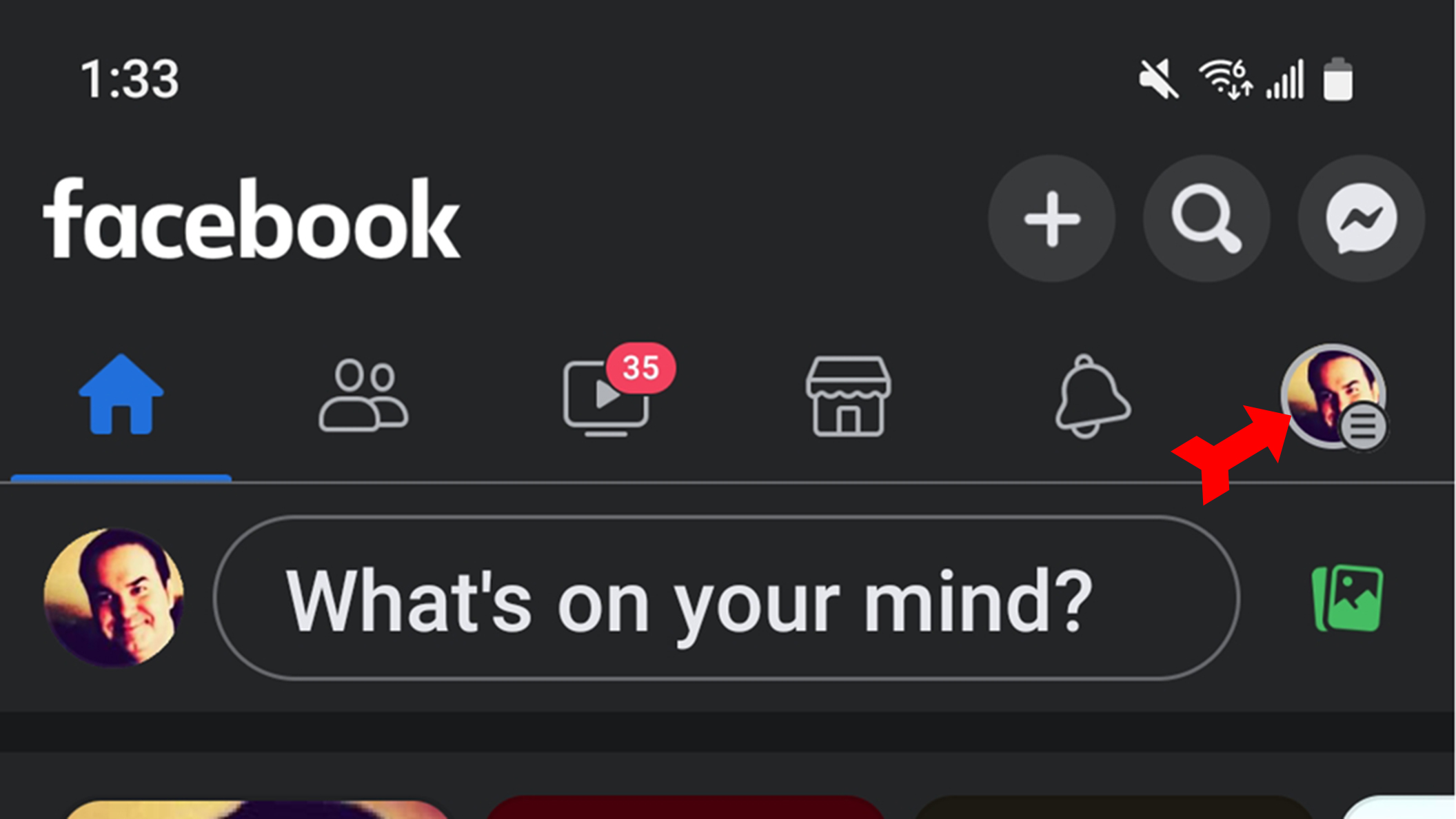 Facebook Followers App Tap On Profile Icon