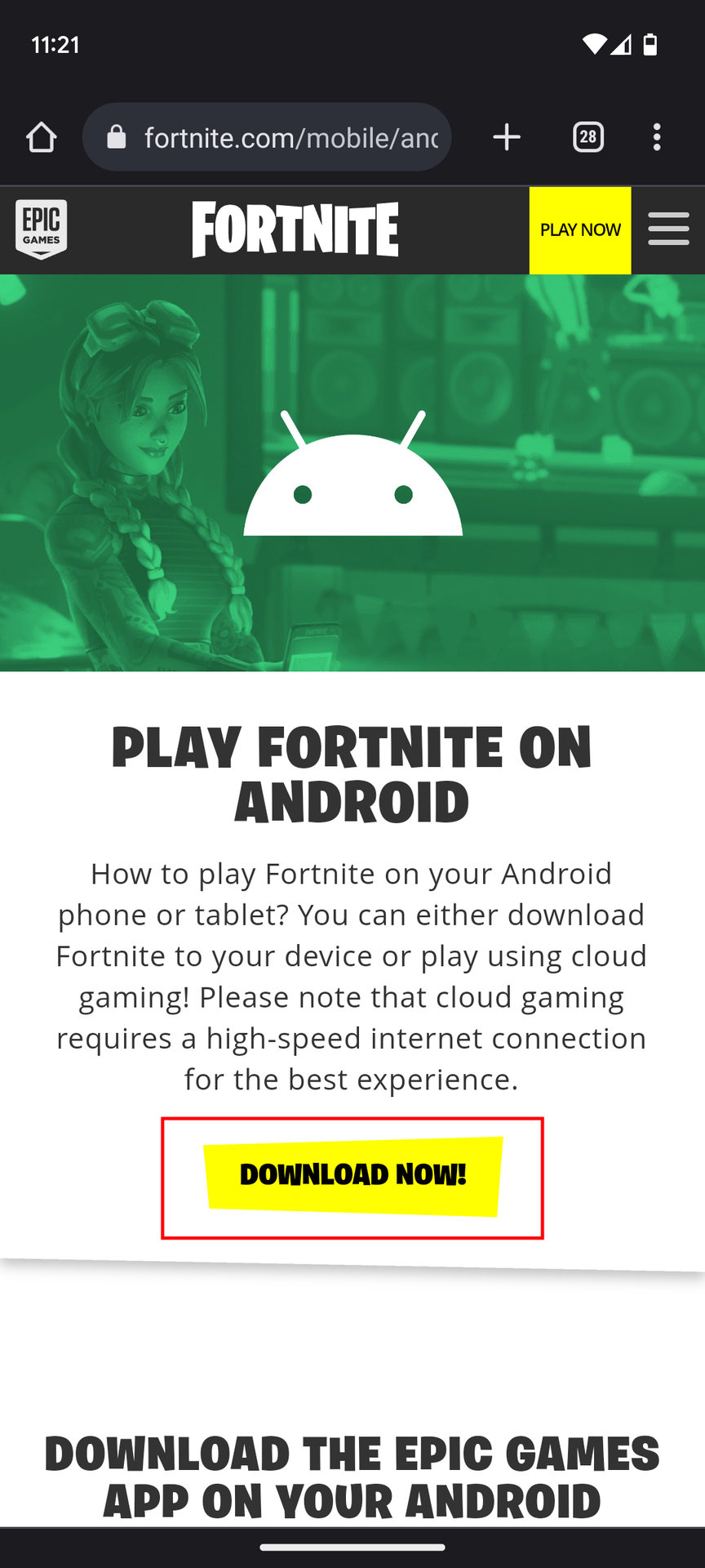 How to Install Fortnite on Android devices 1