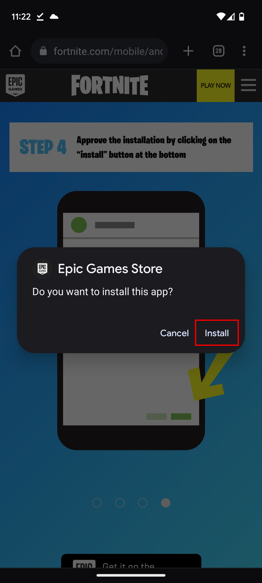 How to Install Fortnite on Android devices 4