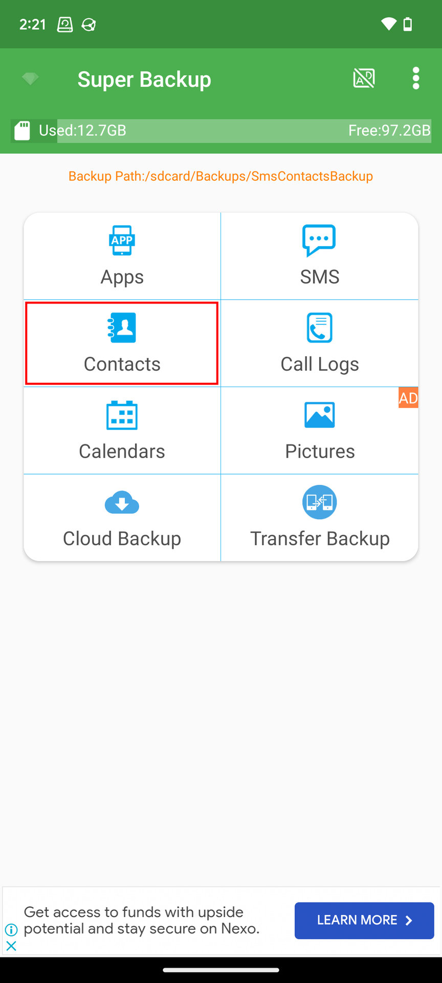 How to backup Android using Super Backup Restore 3