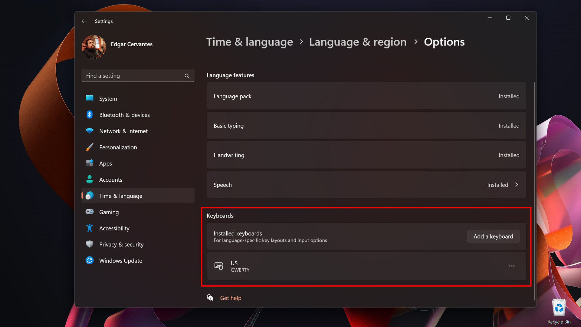 How to change keyboard language layout on Windows 11 4