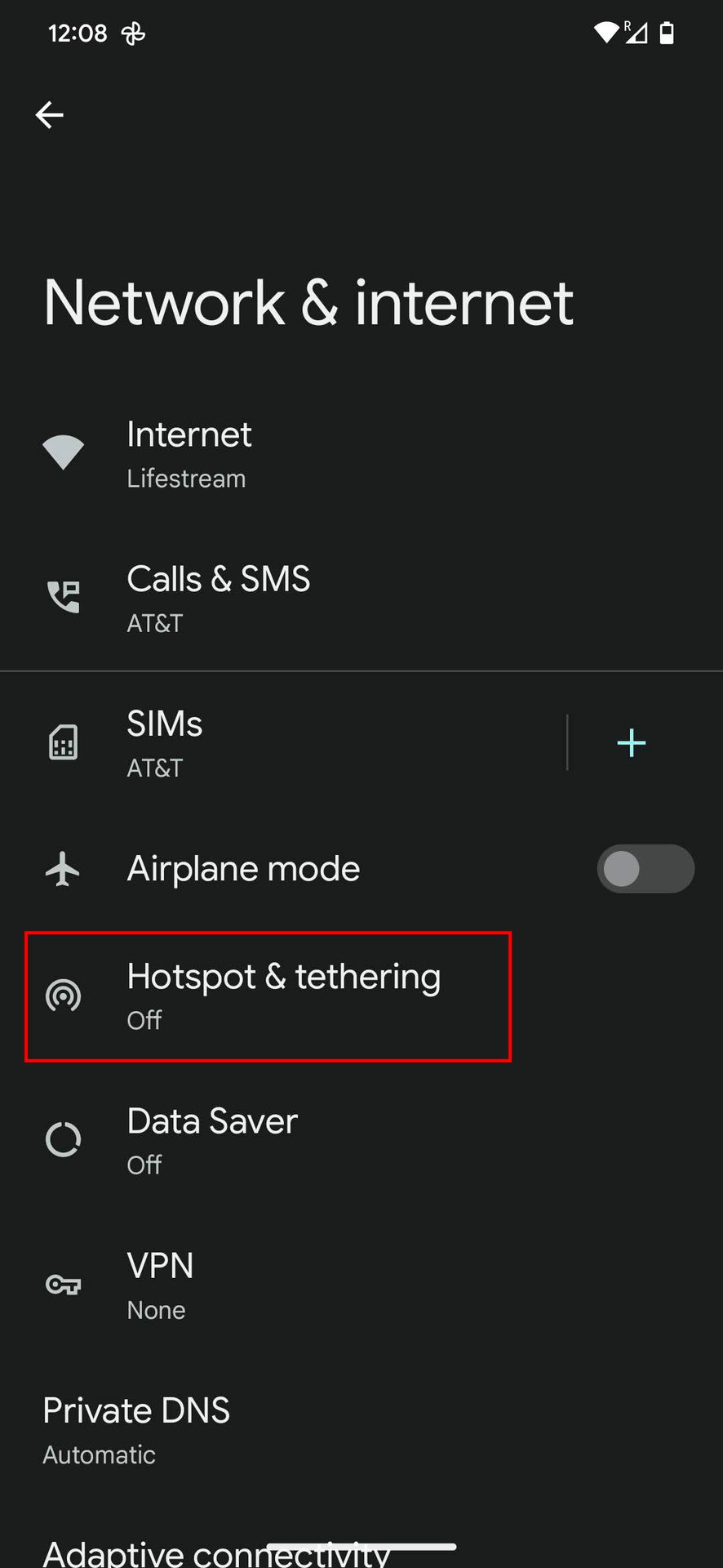 How to configure a hotspot connection on Android 2