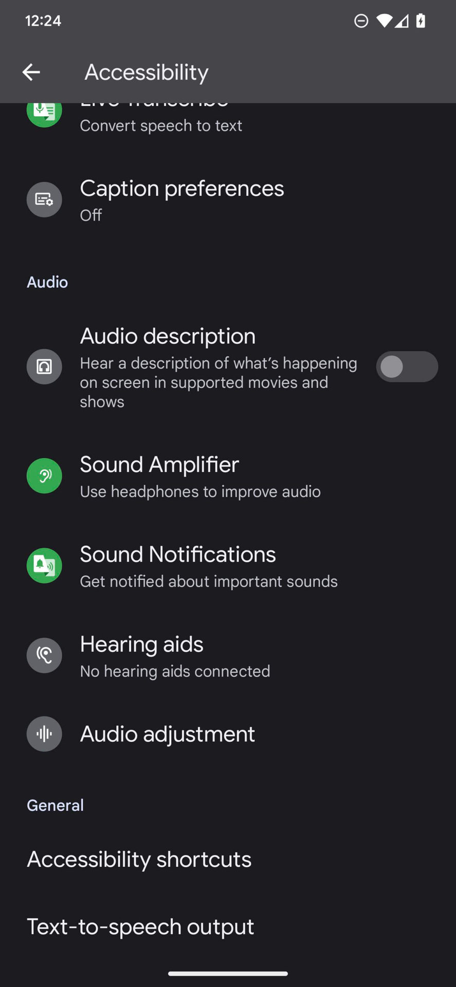 How to edit Accessibility settings on Google Pixel 6a 4